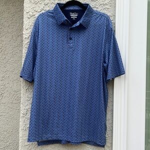 Straight Down Performance Casino Design  Golf Polo Shirt Men's Size XXL